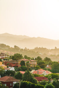 Paysage et maison de Gran Canaria îles canaries