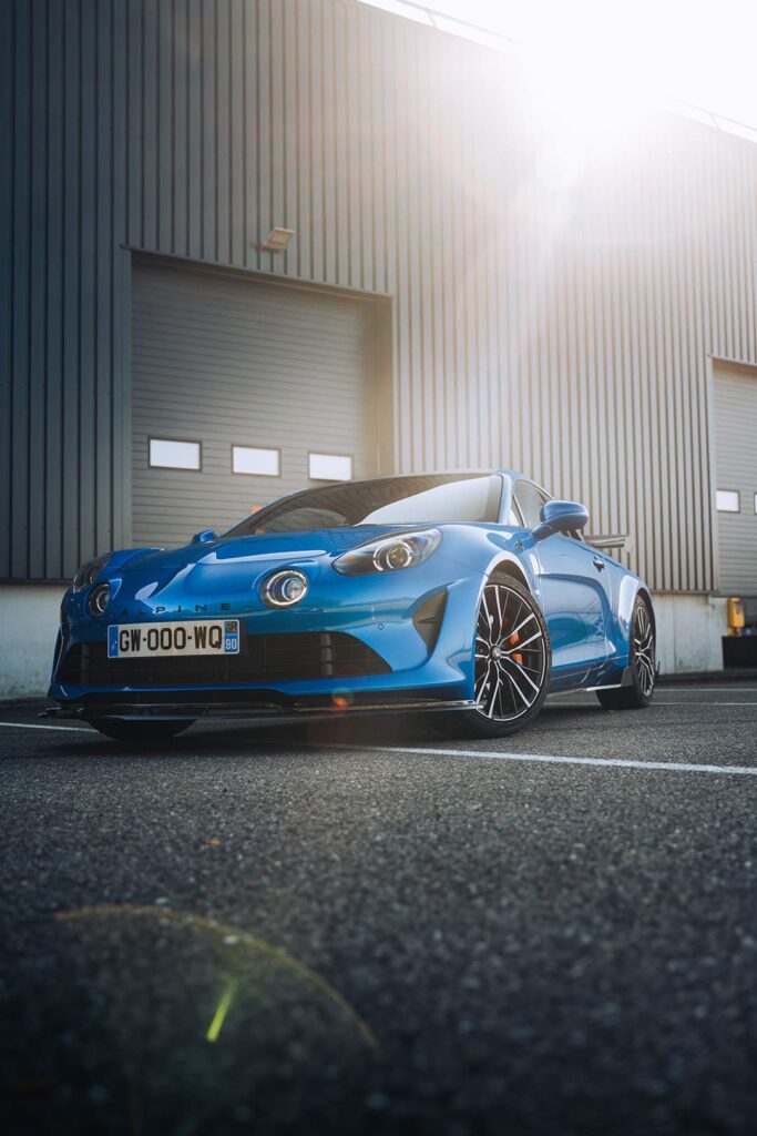 Alpine a110S shooting photo