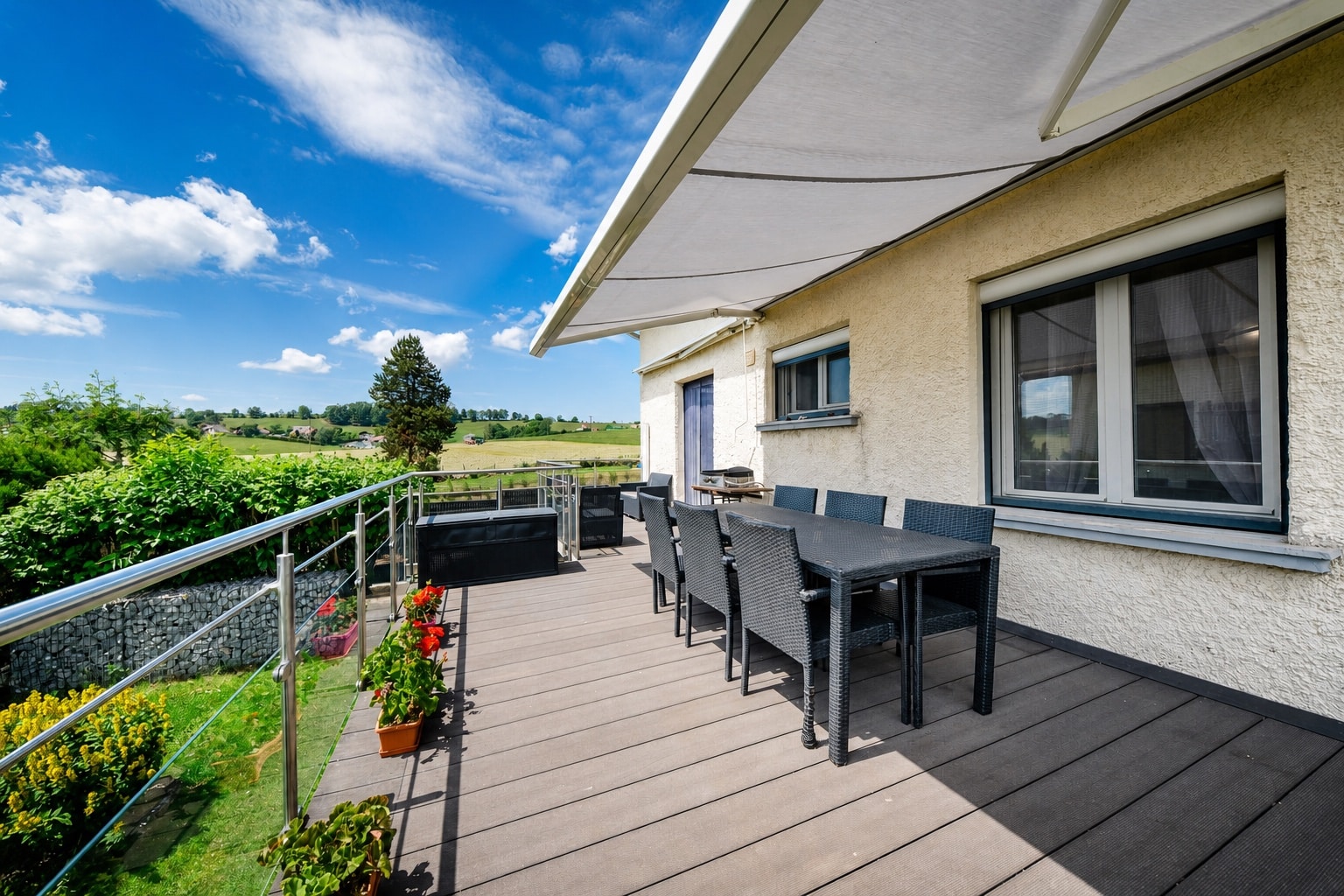 Photo immobilière terrasse ensolleillé
